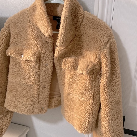 Sherpa tan crop jacket - Picture 2 of 11